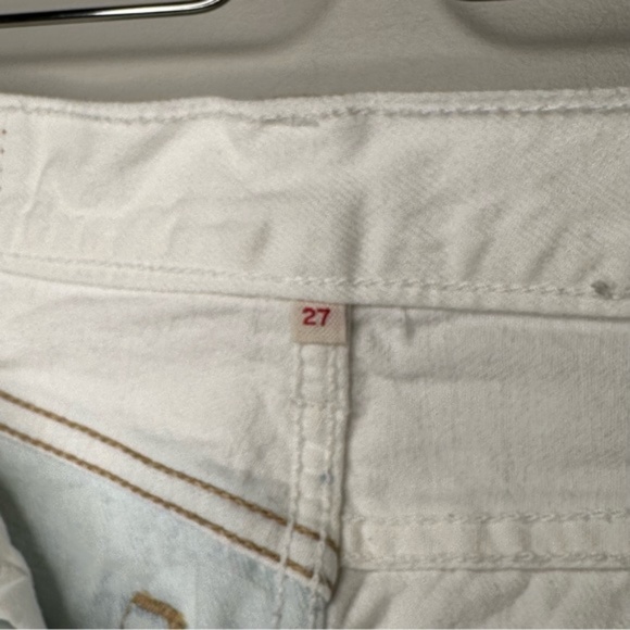 Levi's Denim High-Rise Deconstructed Button Fly Jean Skirt - Picture 8 of 13